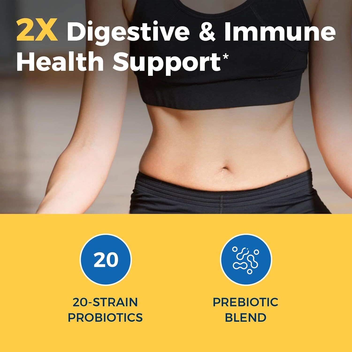 Probiotics 50 Billion CFU 20 Strains, 60 Veggie Capsules, Targeted Release Techn
