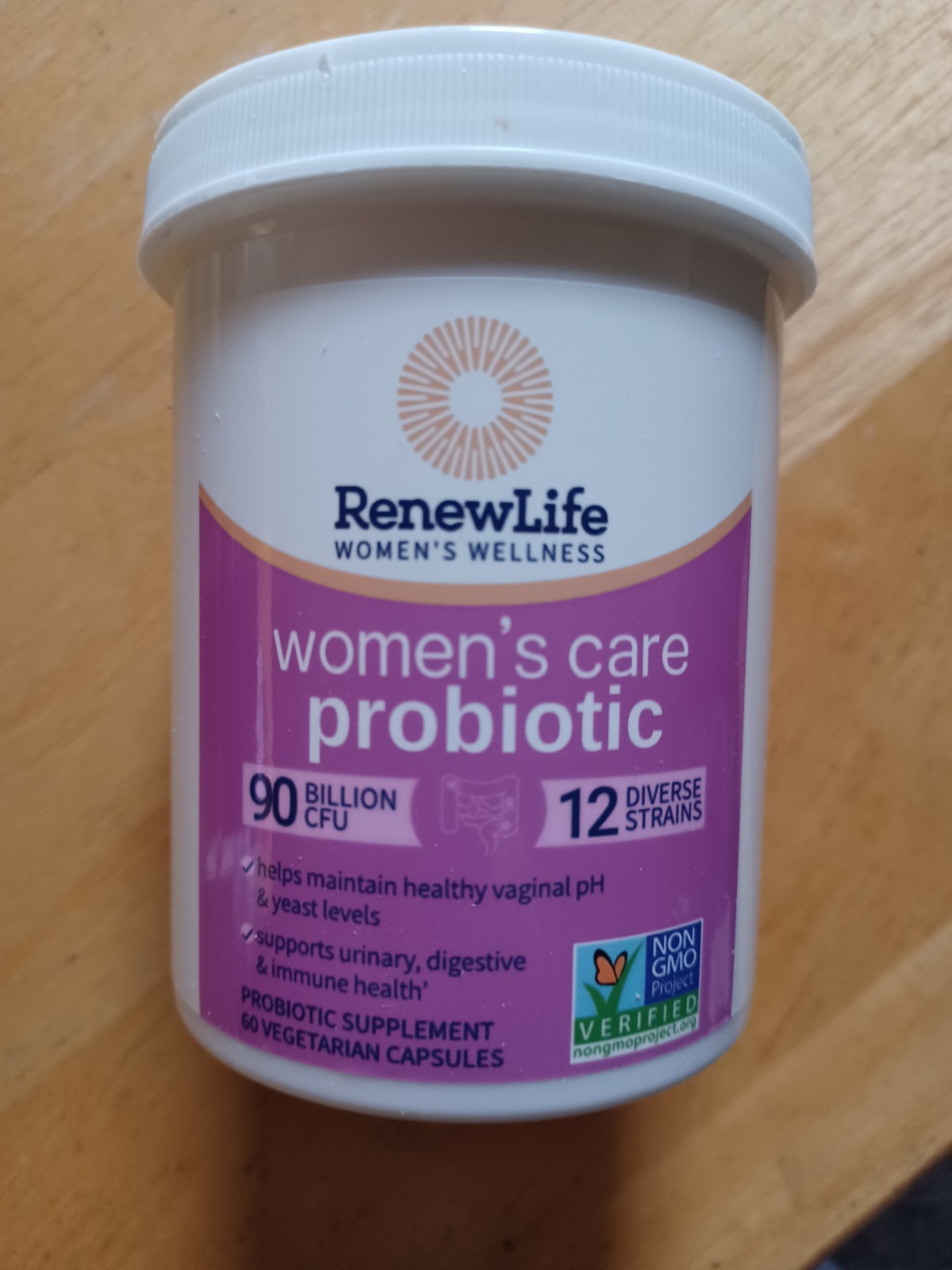 Renew Life Women’s Care Probiotic 90 Billion CFU, 12 Strains 60Ct – Exp. 05/2028