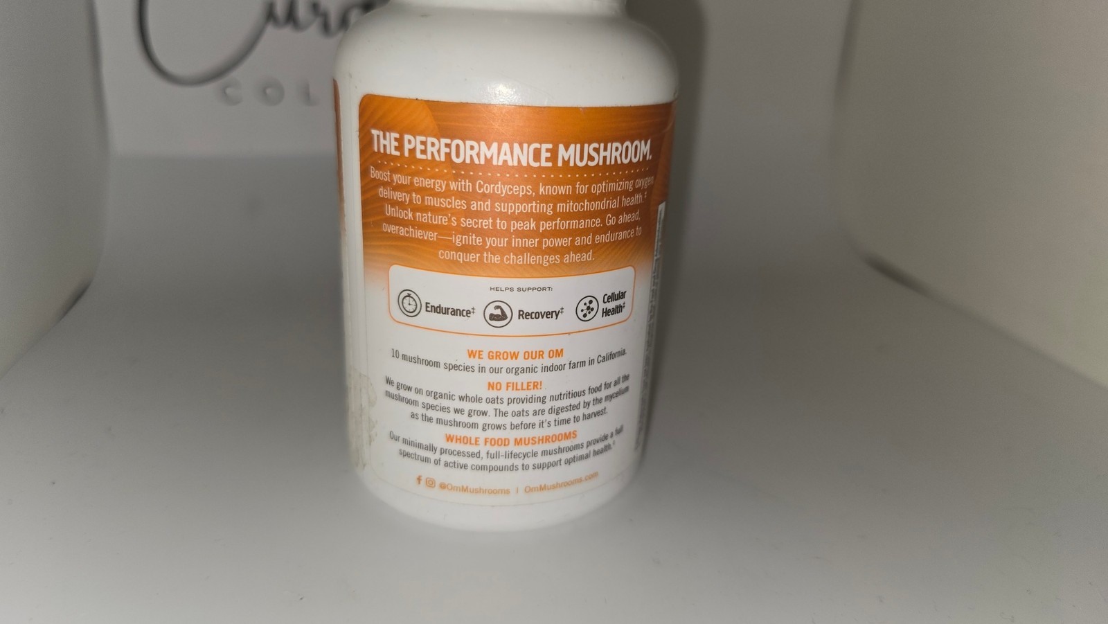 Om Cordyceps Mushroom Superfood 2000mg Endurance Recovery 90 Ct Exp 12/26