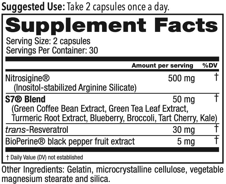 BloodFlow-7 Nitric Oxide Supplements for Men & Women – Natural Nitric Oxide B…