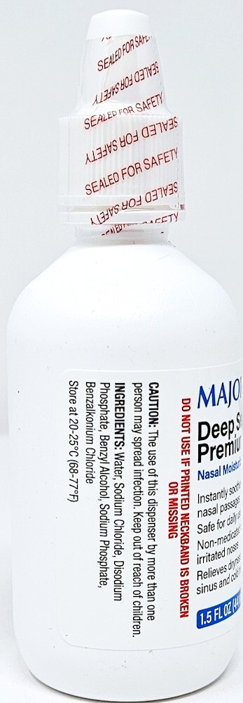 Major Deep Sea Nasal Saline Spray 1.5 Oz (44ml) -2 Pack -Expiration Date 07-2025