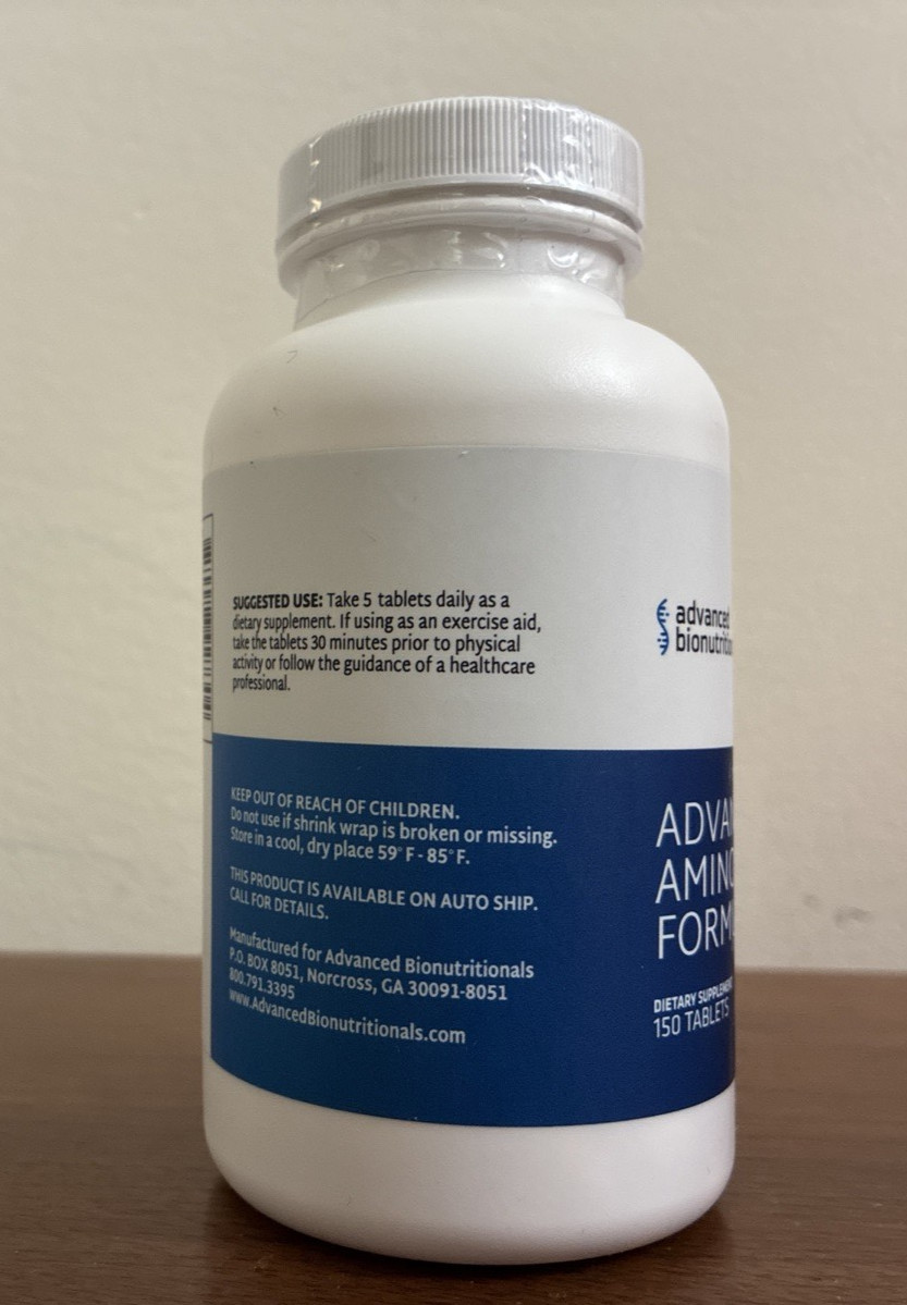 Advanced Bionutritionals Advanced Amino Formula NEW Sealed 150 Tablet Exp 7/2027