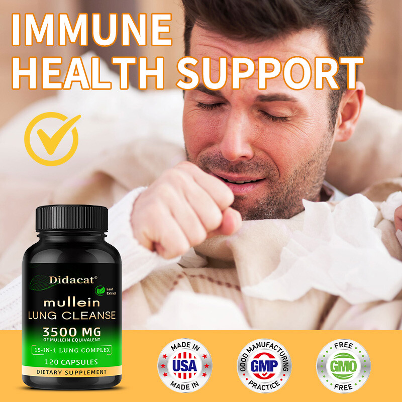 Mullein Leaf Extract Cleansing And Detoxification Promotes Lung Health 120 Pills