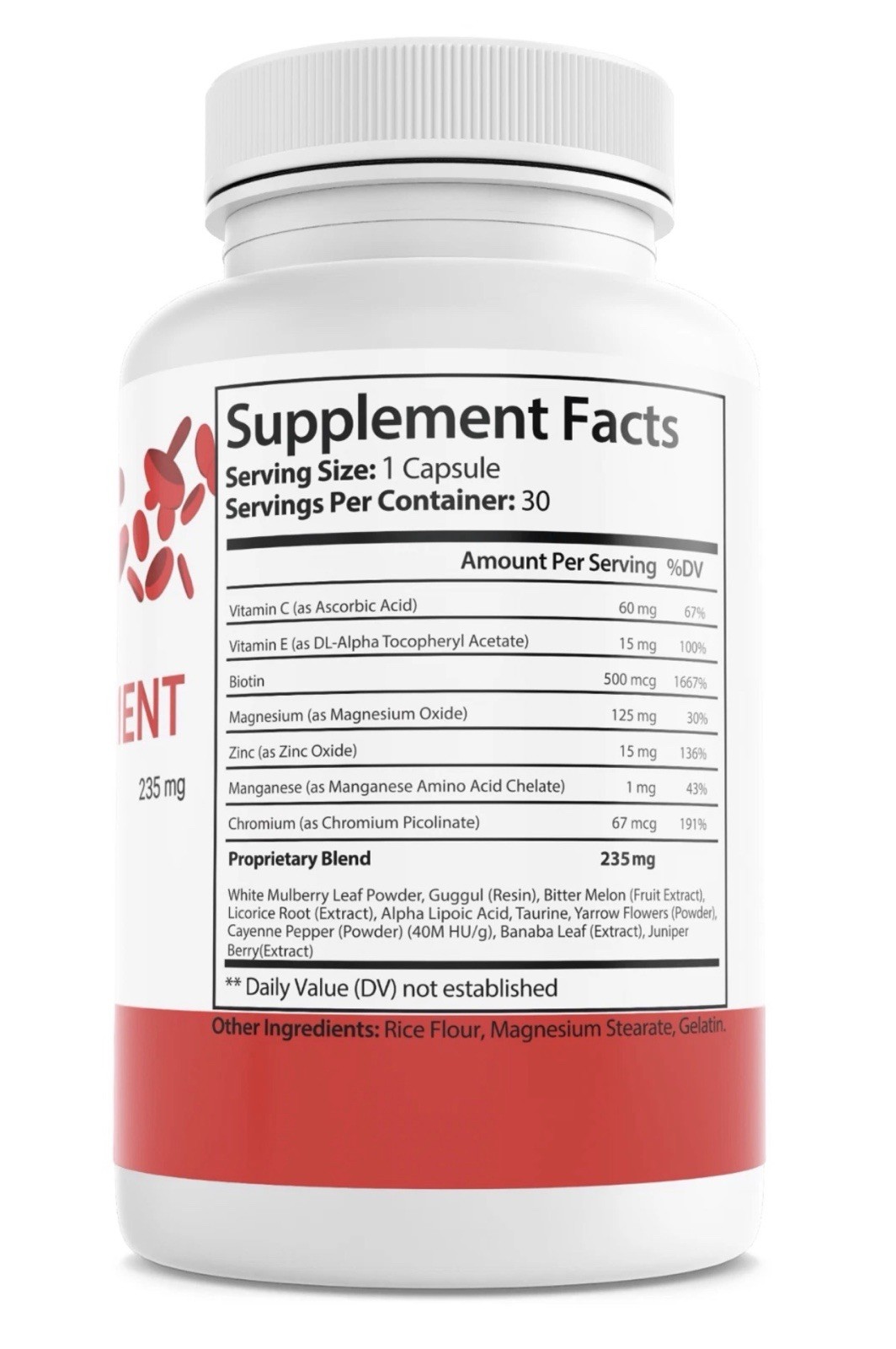 Glyco Forte Blood Health Support Dietary Supplement 30 Capsules Exp: 8/2027