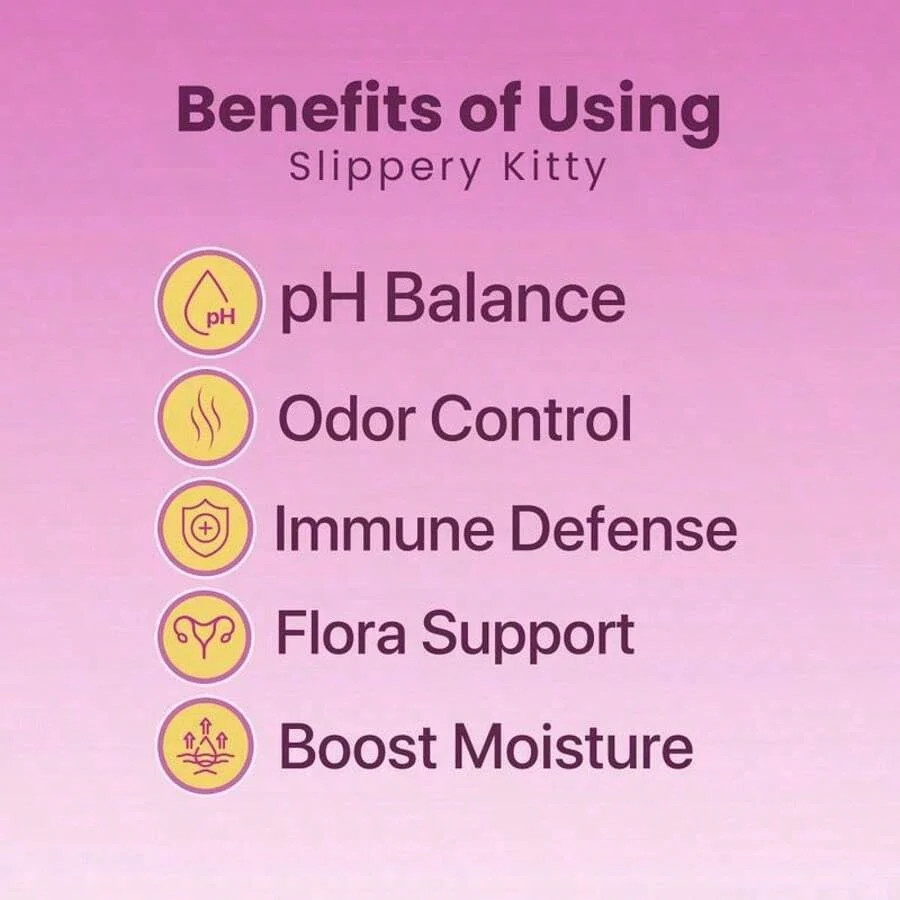 Kitty Queen Slippery Kitty Feminine Probiotic + Moisture Gummies | Pineapple Fla