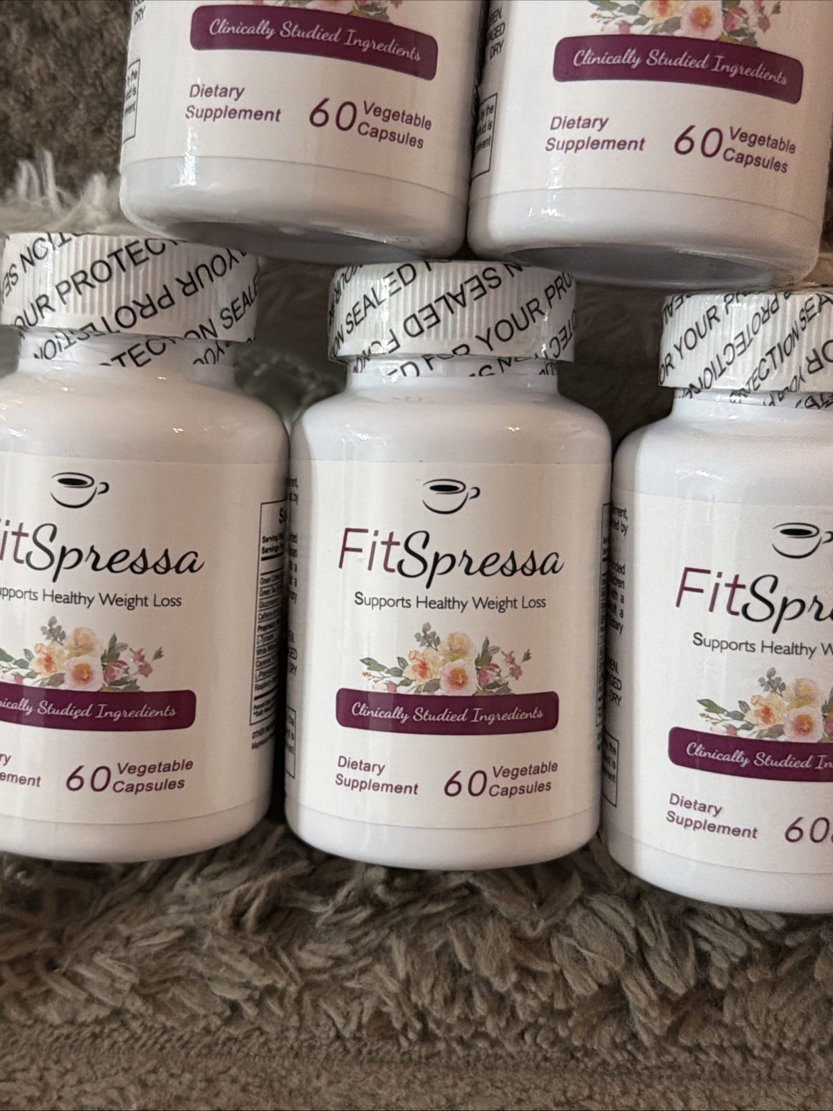 FitSpresso – Healthy Weight Loss Support Supplement Pills – 5 Bottles – 60 Each