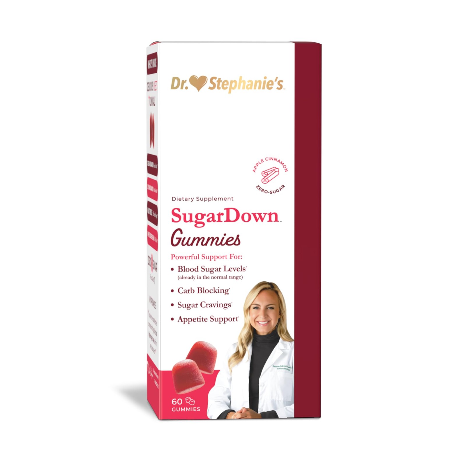 Dr Stephanie’s SugarDown Gummies – Ceylon Cassia Cinnamon Supplement 0g Suga