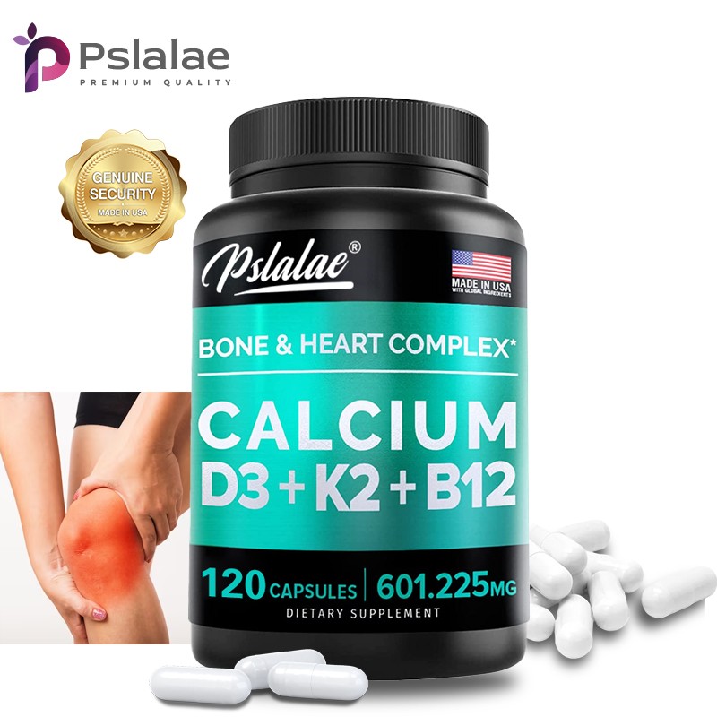 4-in-1 Calcium – with Vitamin D3, K2, B12 – Support Bone & Heart Health 120pcs
