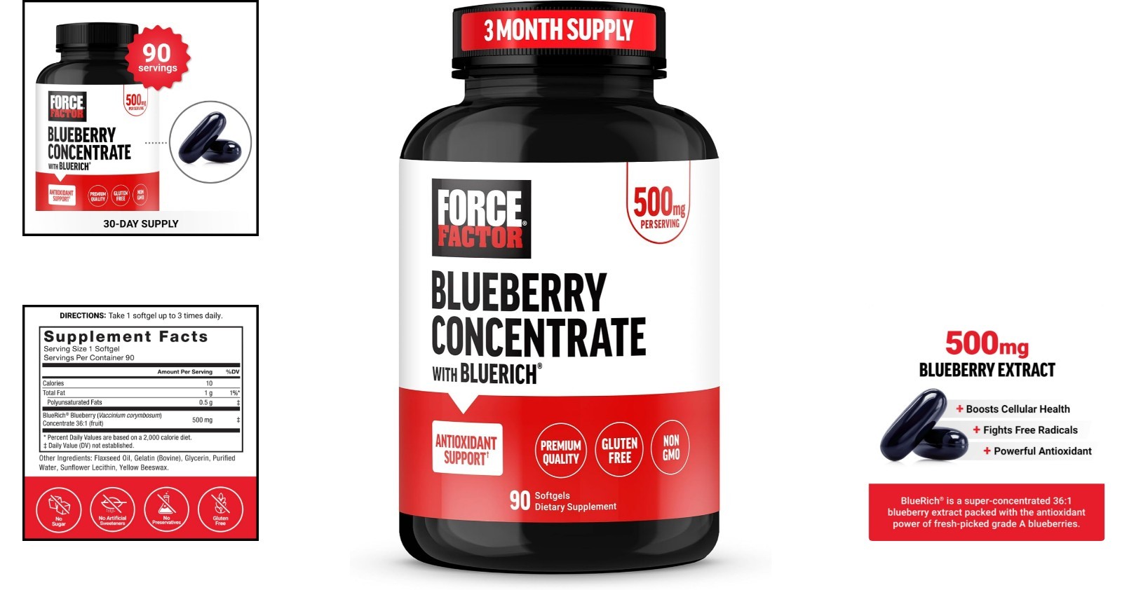 Blueberry Extract Softgels – Non-GMO Antioxidants for Daily Wellness
