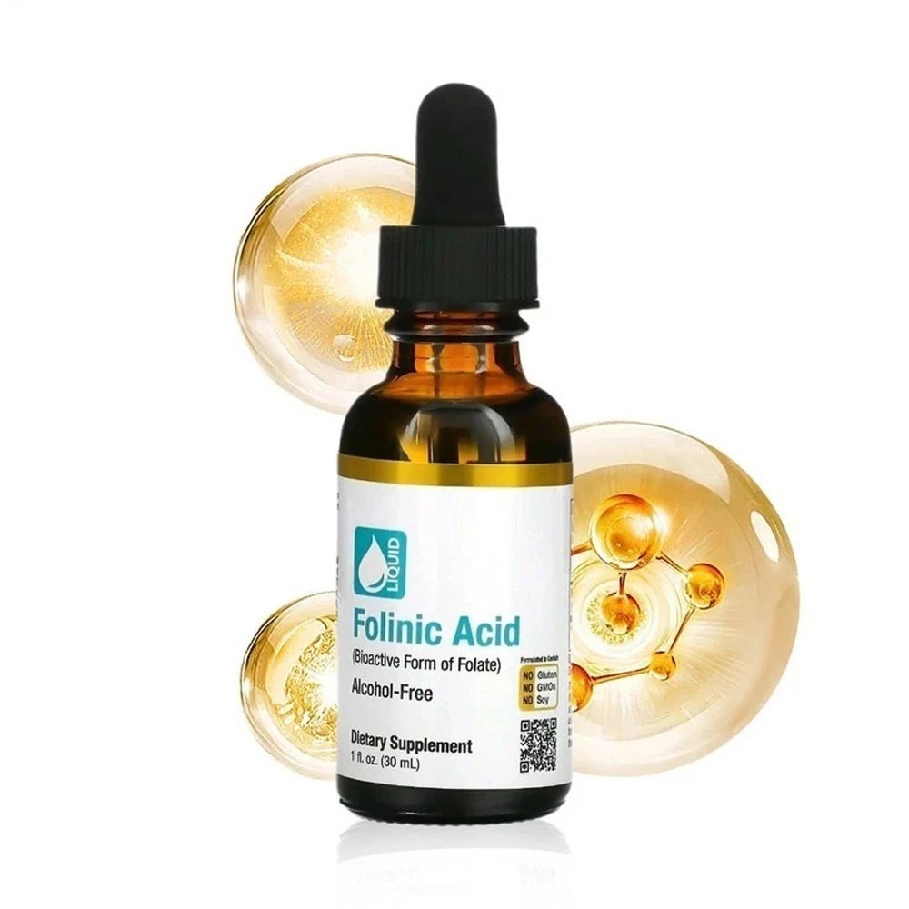 BUY 2 GET 1 FREE California Gold Nutrition Folinic Acid Alcohol 1oz/30ml- 3 PaYU