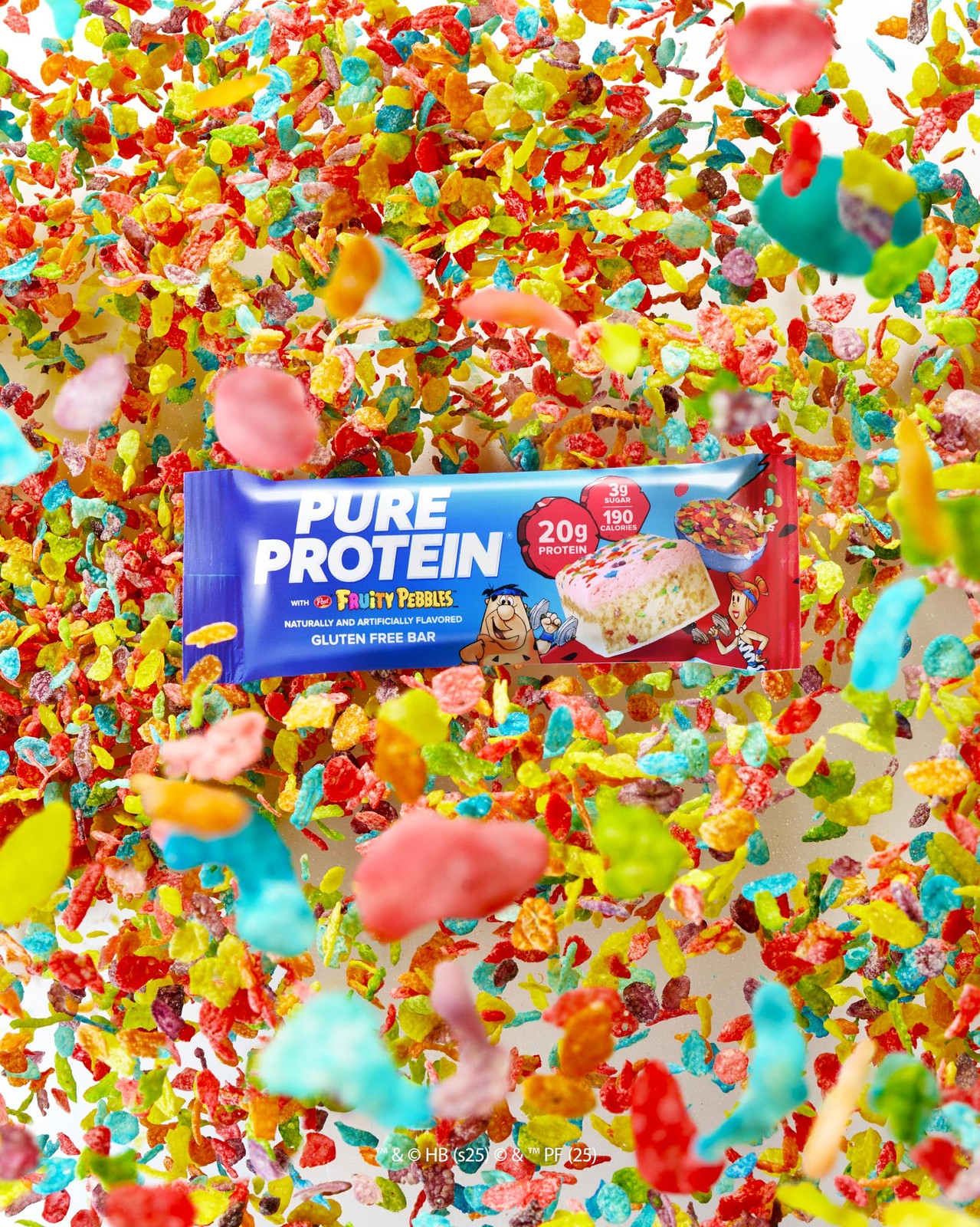 Pure Protein Fruity PEBBLES™ Bars – 20g Protein, 4 Count (Pack of 1)