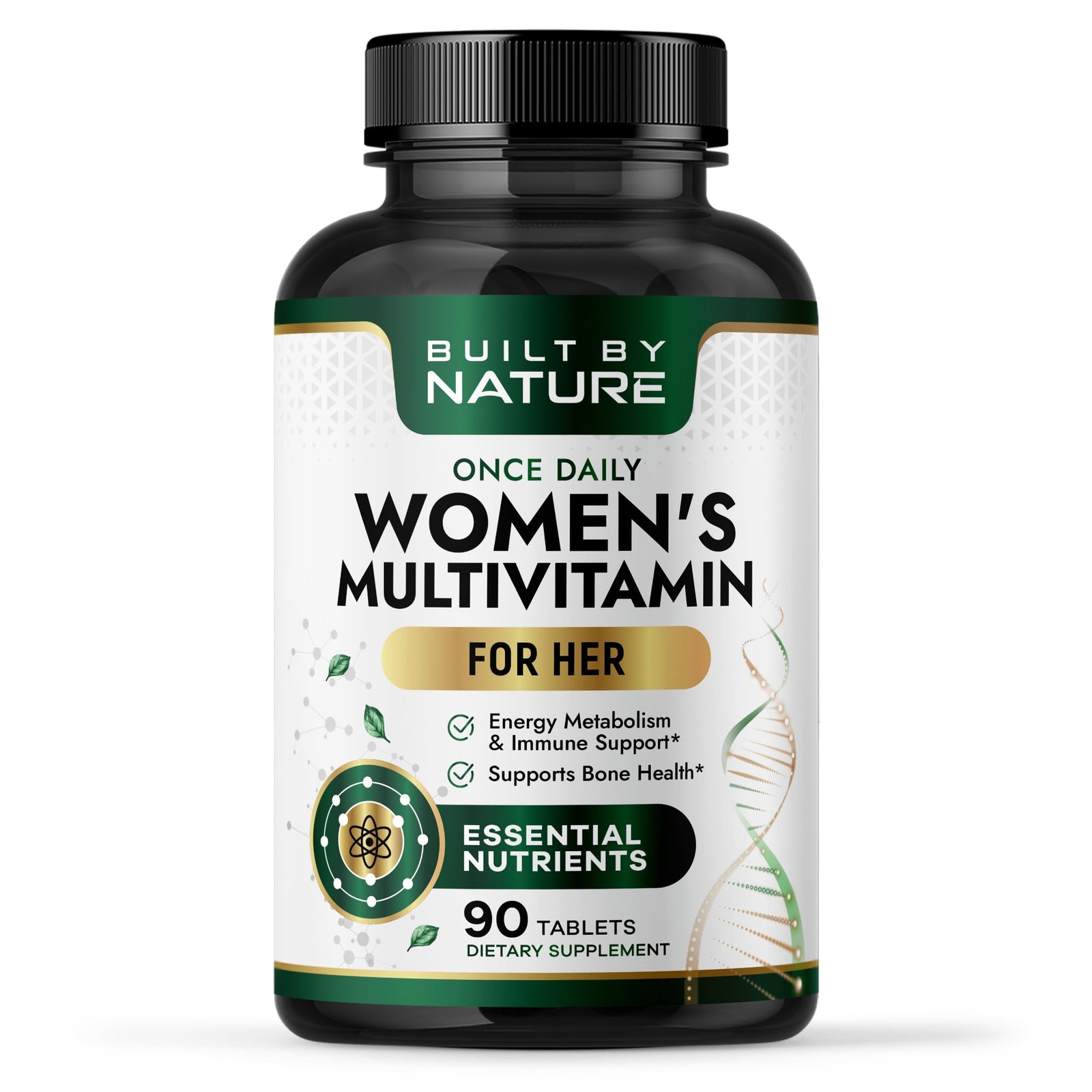 Built by Nature Multivitamin for Women – Daily Womens 90 Count (Pack of 1)
