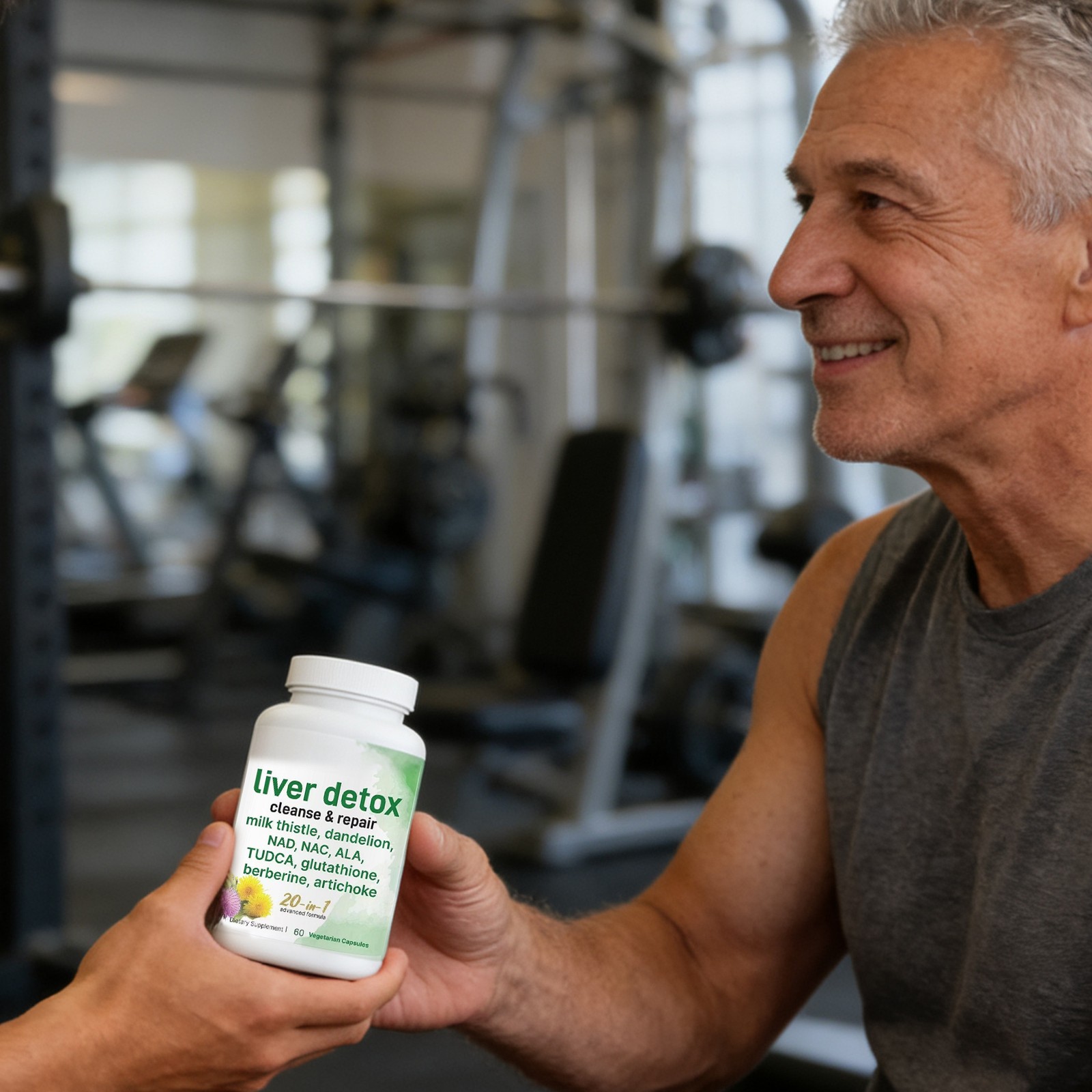 60 Count Herbal Daily Wellness Capsules, Gentle Botanical Formula