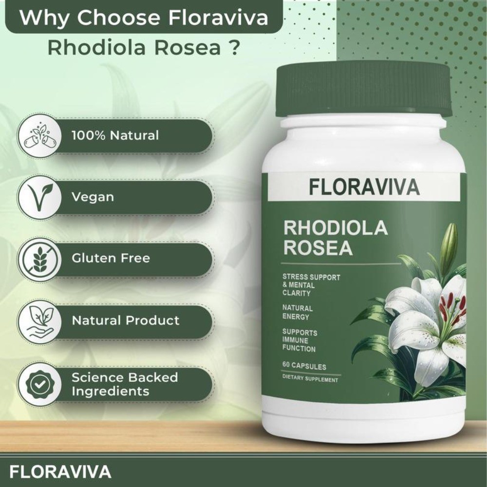 Rhodiola Floraviva Rosea Capsules Supplement Healthcare