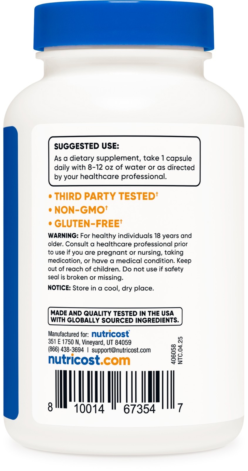 Nutricost Zinc Picolinate 30mg, 240 Vegetarian Capsules- Gluten Free and Non-GMO