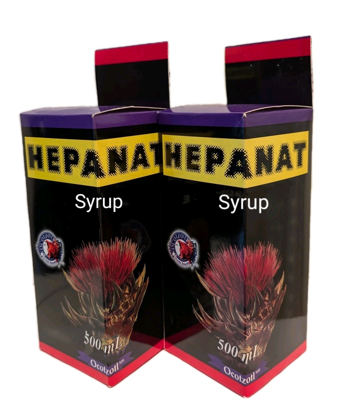 2 PACK! HEPANAT JARABE HEPATICO Y COLERETICO FRASCO DE 500 ML