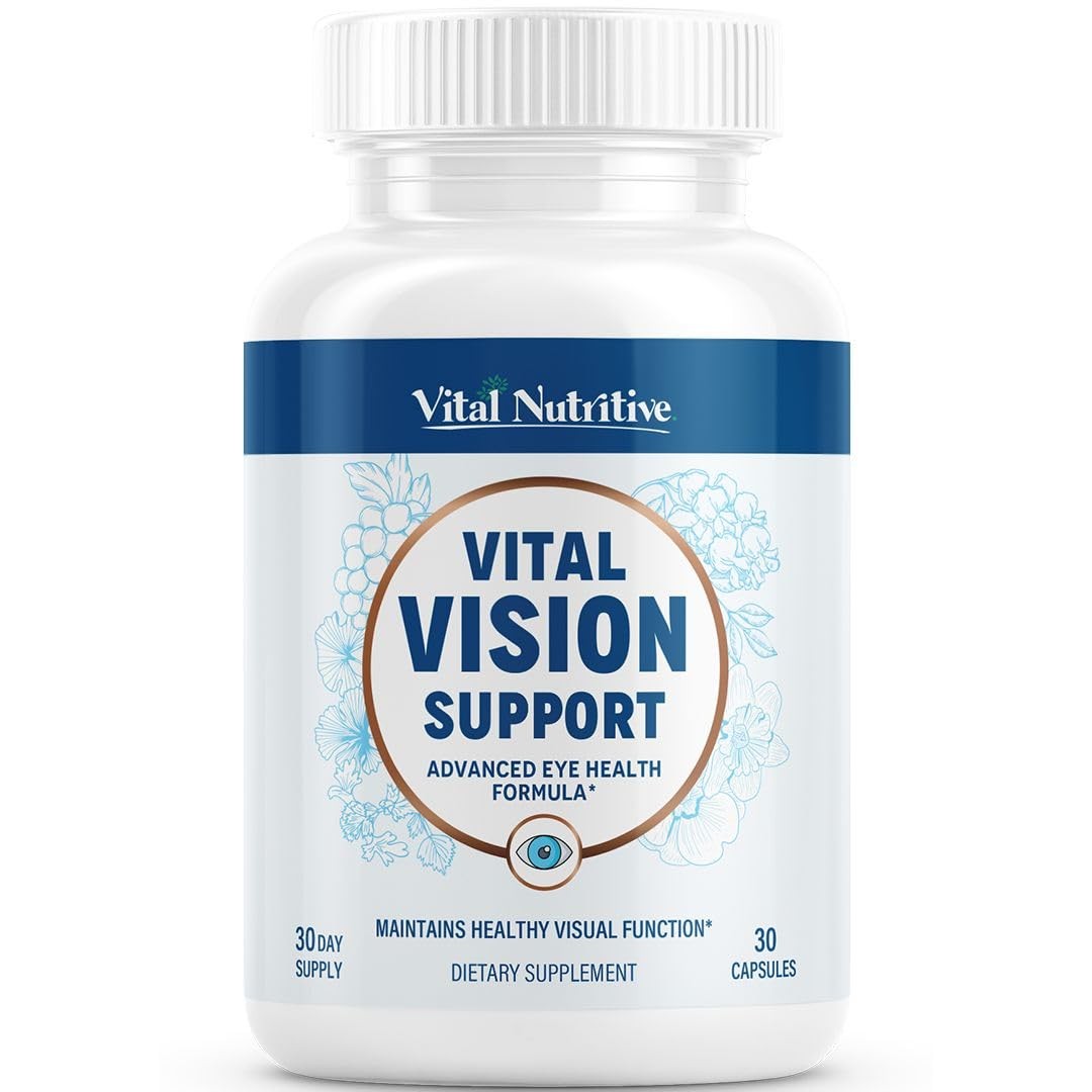 Eye Health Supplement with Vitamin A, Lutein & Antioxidants – 30 Days Supply