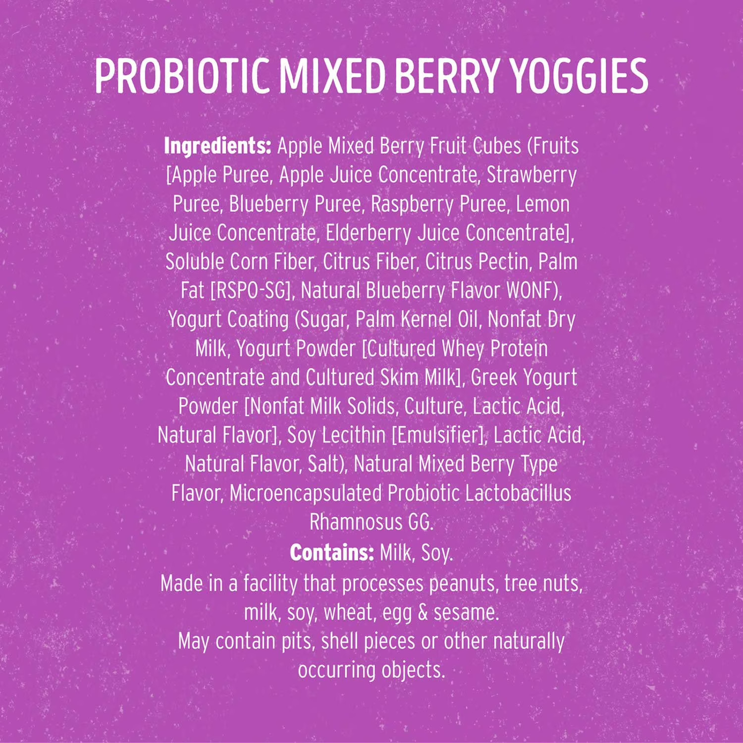 Nature’s Garden Probiotic Mixed Berry Yoggies 0.7 oz., 24 pk.