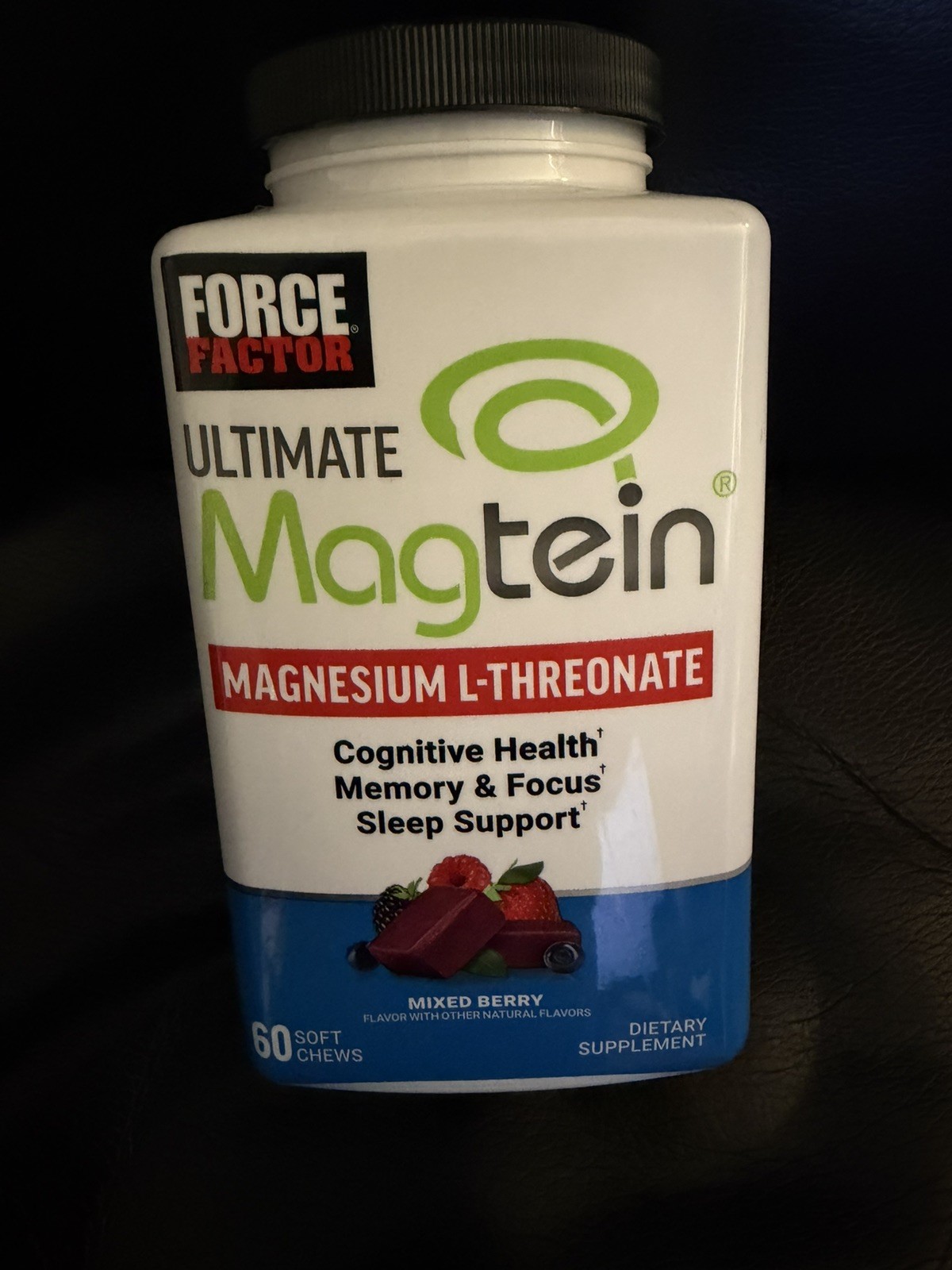 Force Factor Ultimate Magtein Magnesium L-Threonate 60 Ct BEST BY 02/2027