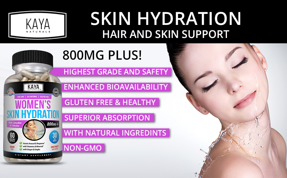 (2 Pack) Skin Hydration Vitamins, Tone, Repair, and Elasticity Skin Care 60ct