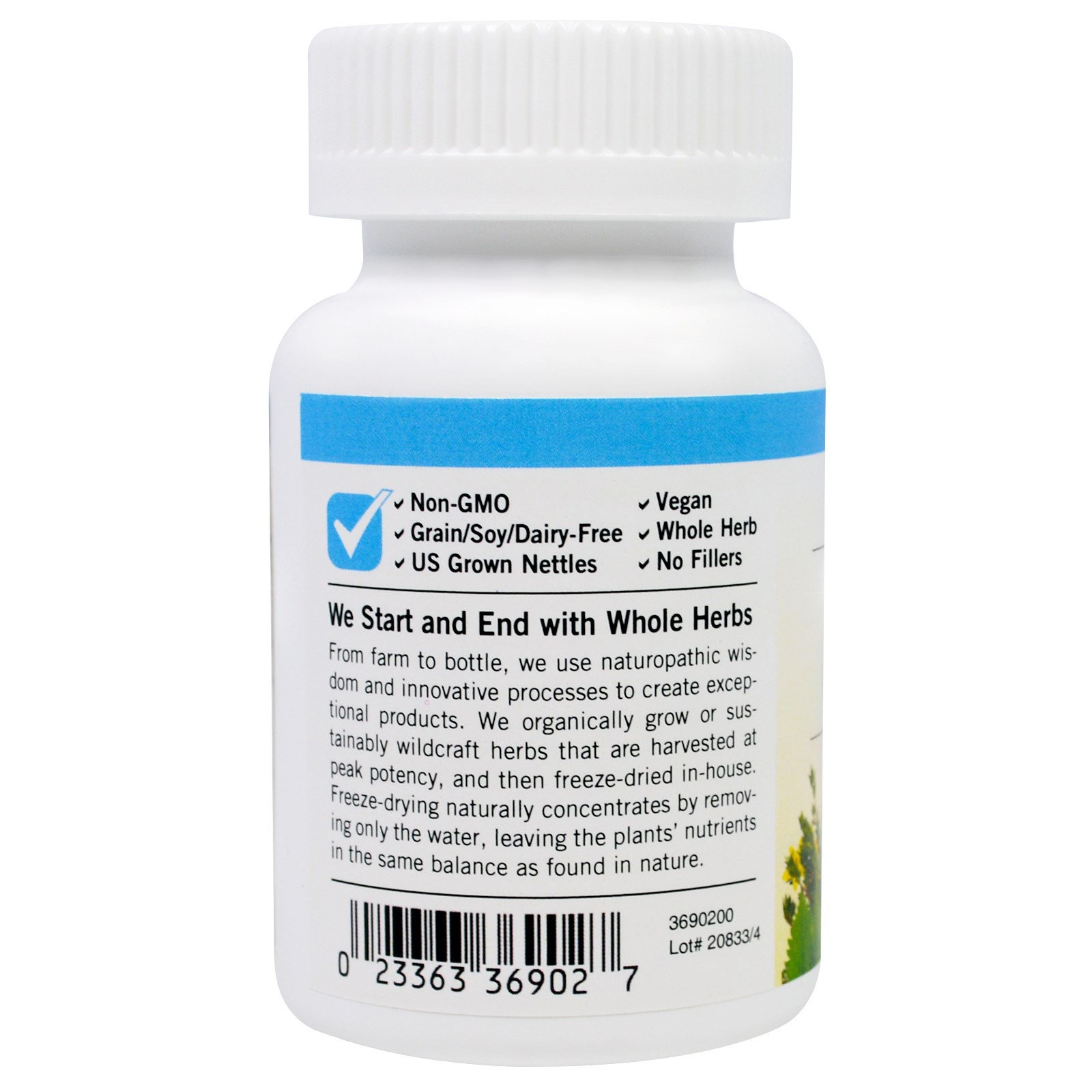 Eclectic Institute Nettle Quercetin 350 mg 90 Veggie Caps Dairy-Free,