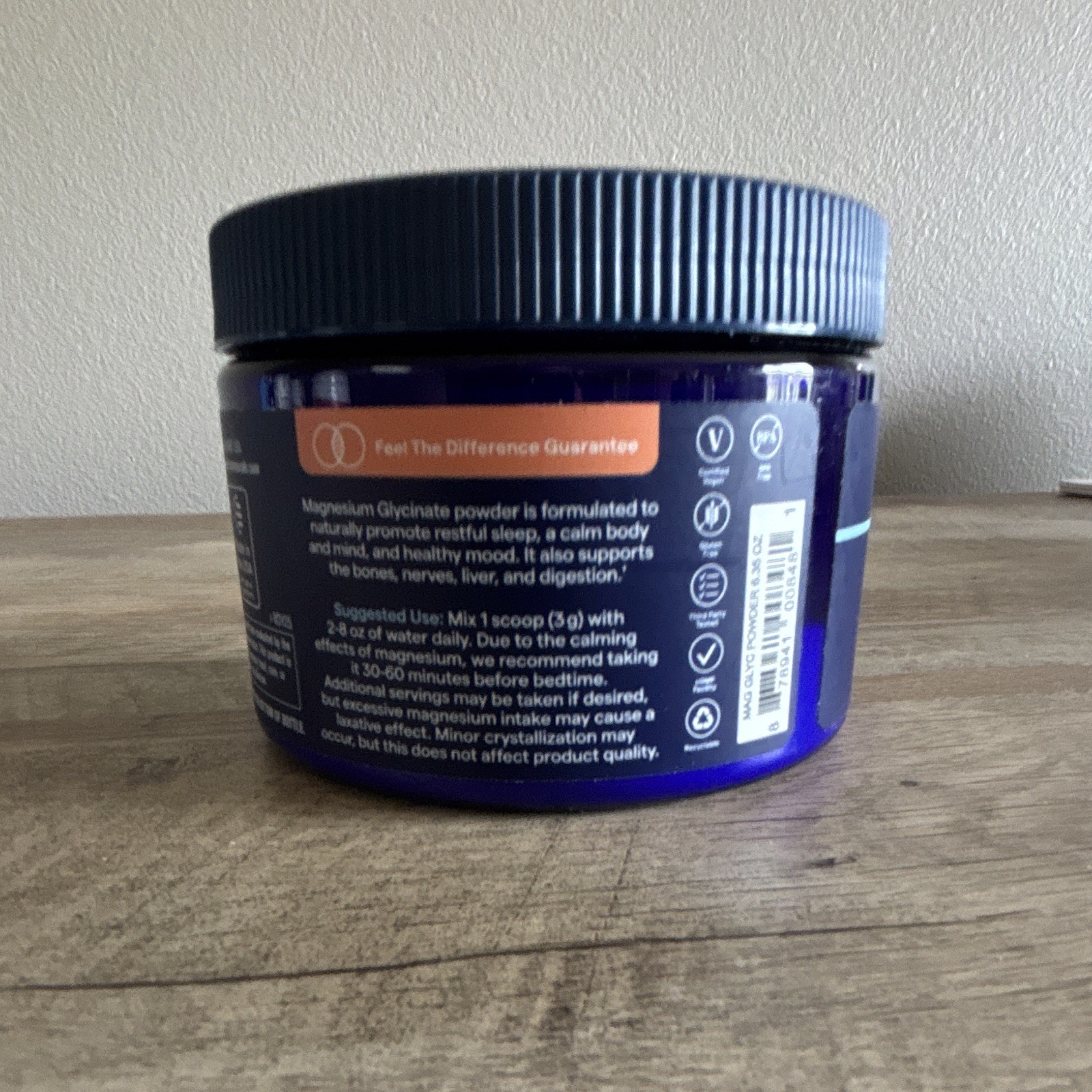 Trace Magnesium Glycinate Powder Mixed Berry Lemonade 180g 6.35oz Vegan