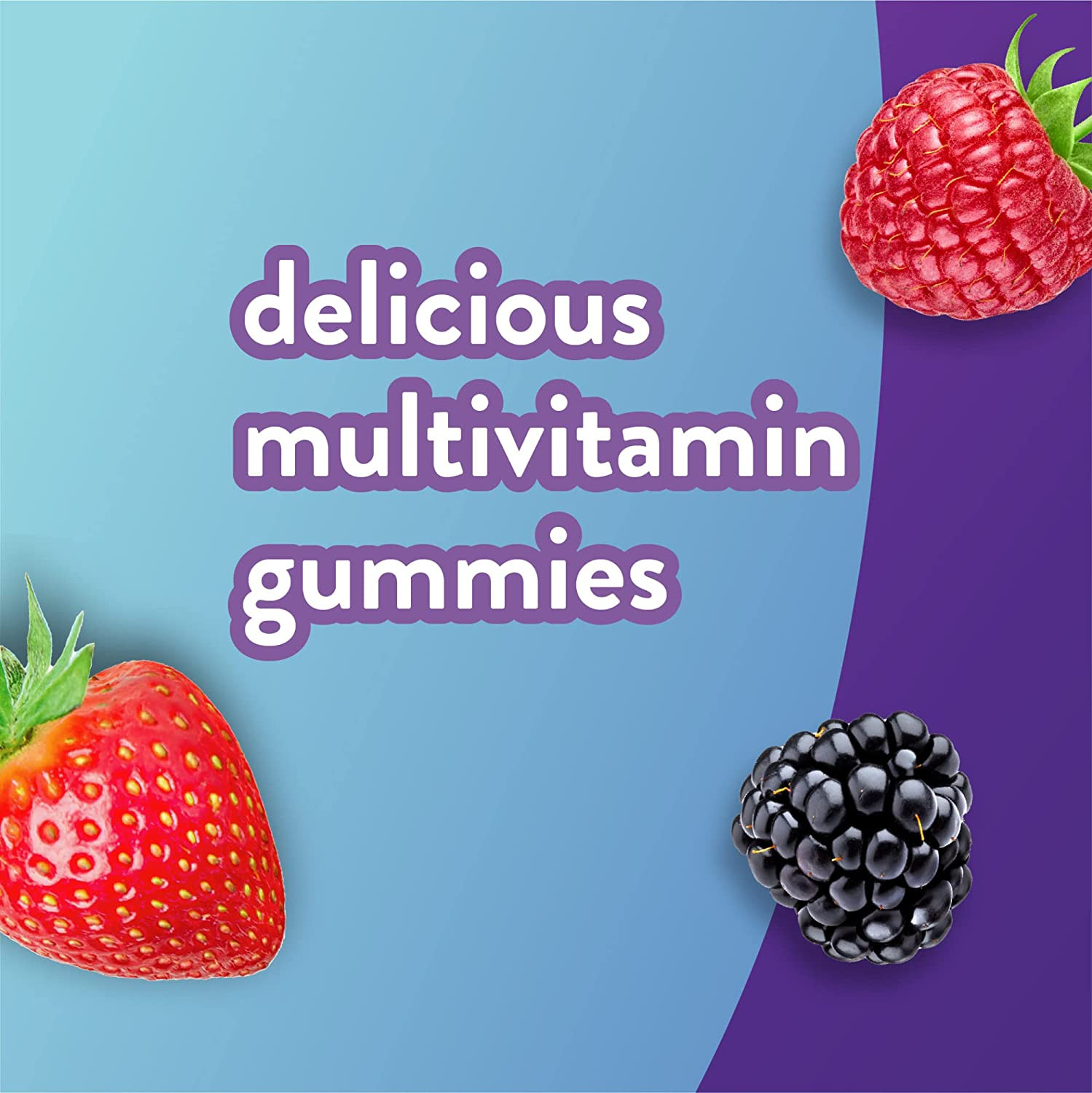 Vitafusion Adult Gummy Vitamins for Men, Berry Flavored Daily Multivitamins for