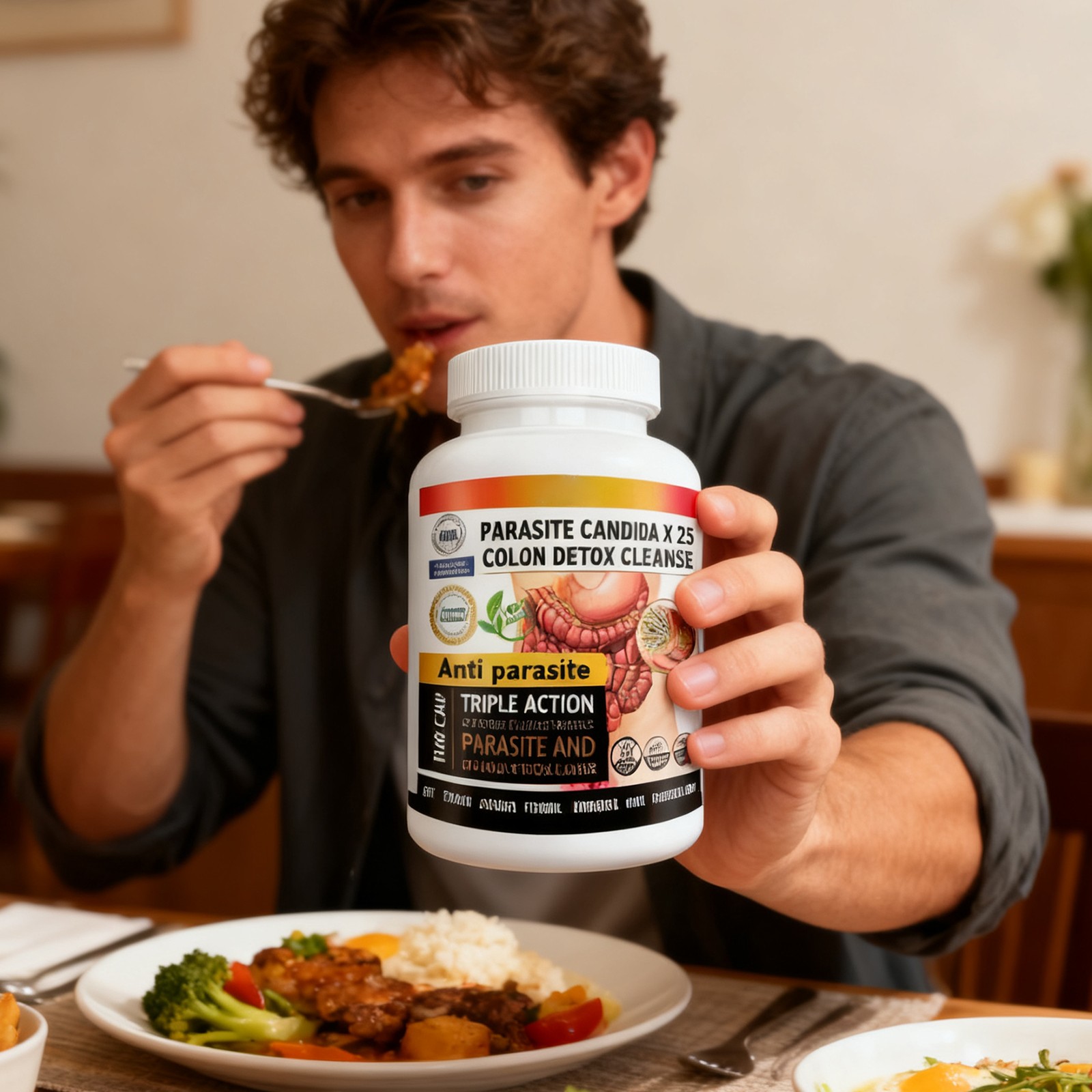 Potent Candida Cleanse With support & Detox Yeast Natural Herbs – 100 Capsules