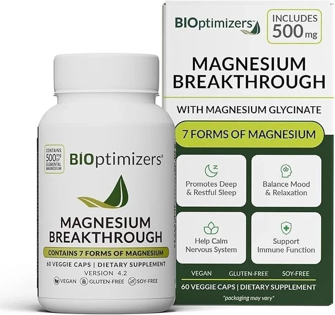 Bioptimizers Magnesium 4.0 Breakthrough 7 Forms of Magnesium 60 caps