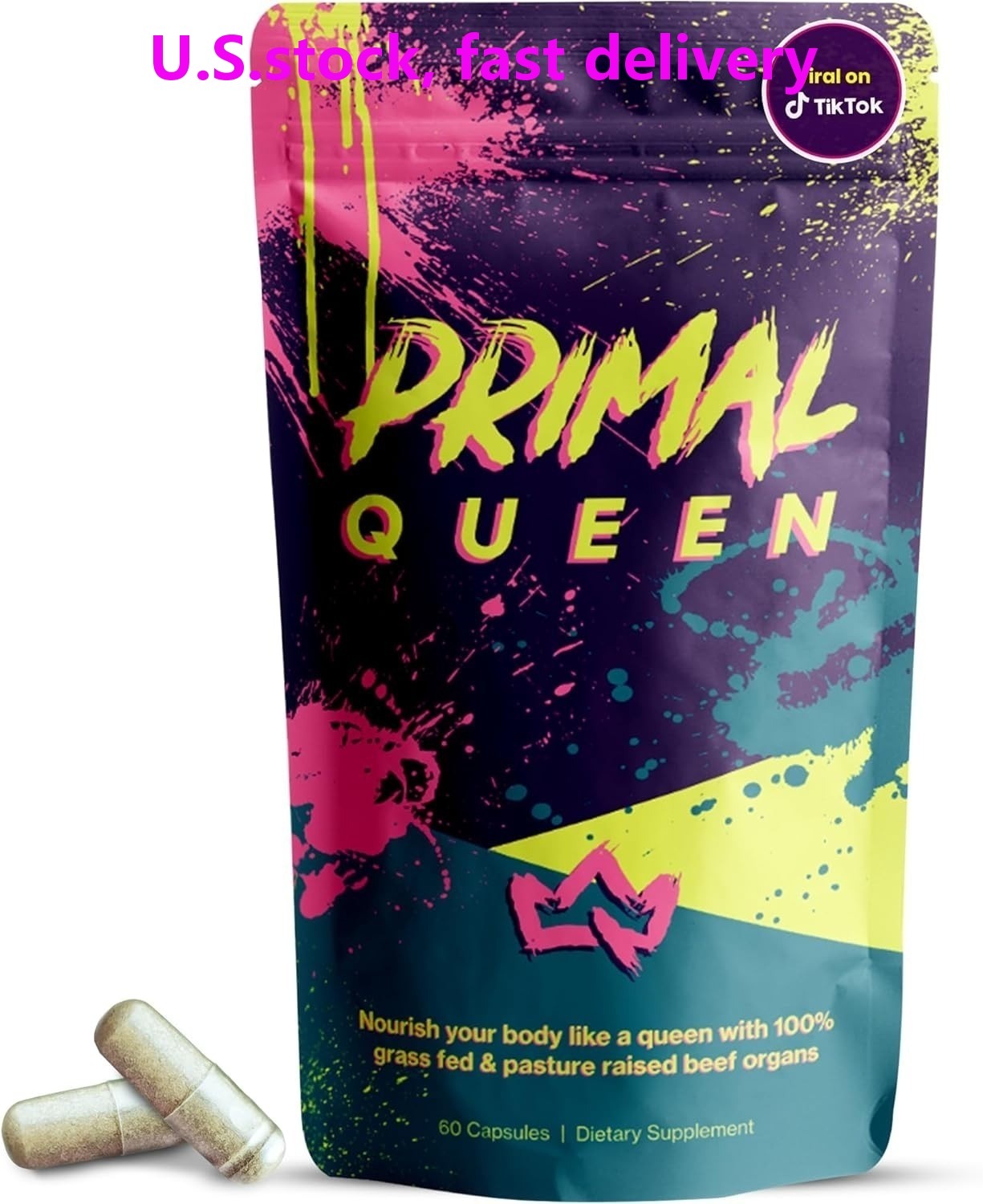 Share Primal Queen Beef Organ Supplement for Women 60ct – 1 MONTH SUPPLY!