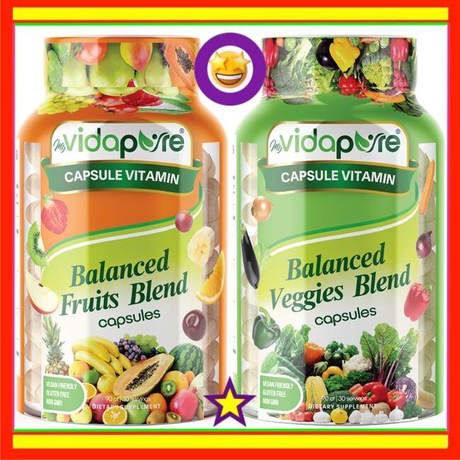 Compare to Balance of Nature 180 Caps Whole Food Fruits and Veggies All Natural