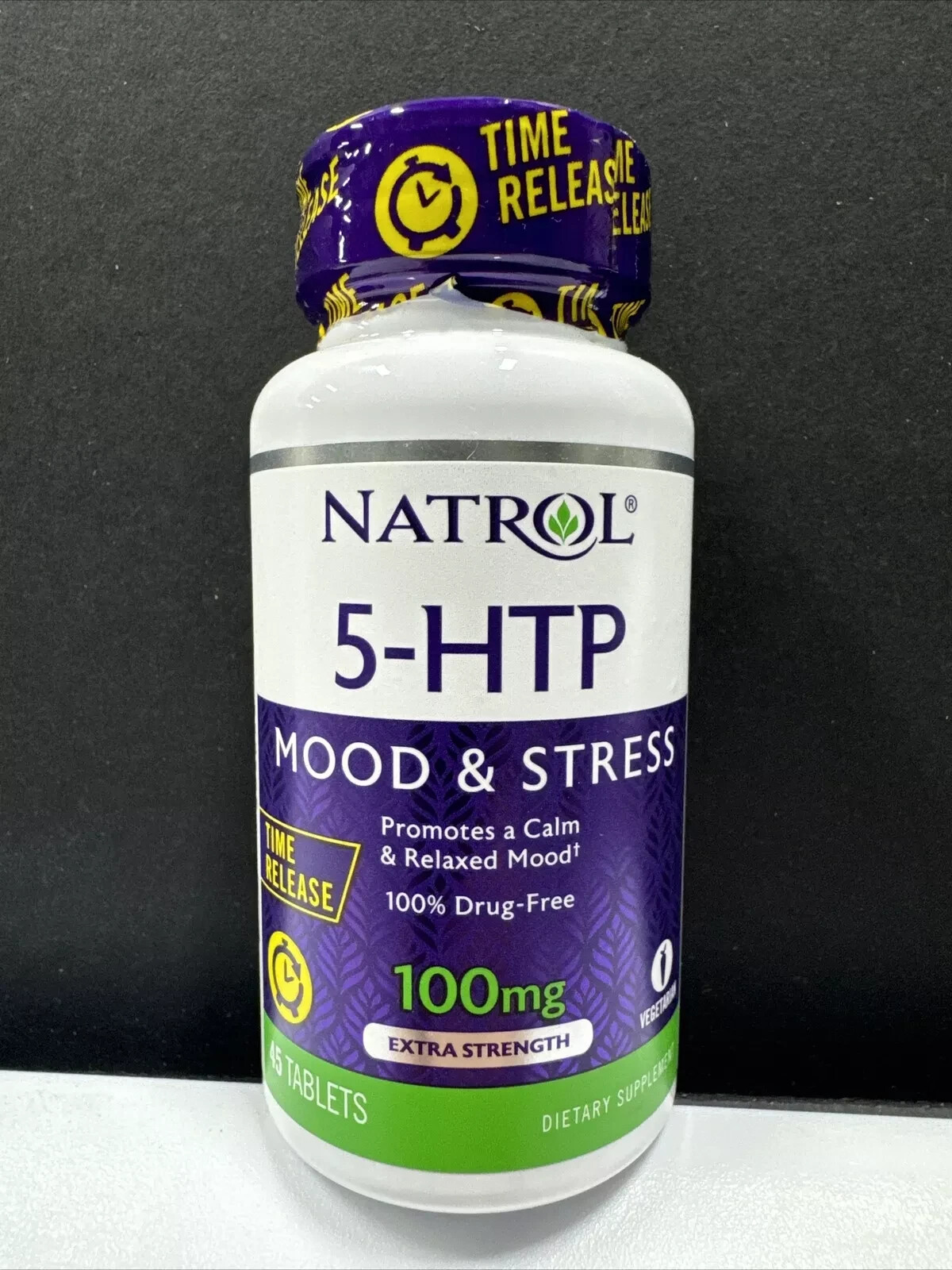 Natrol 5-Htp Extra Strength Mood & Stress – 100 mg – 45 Tablets – EXP 9/25