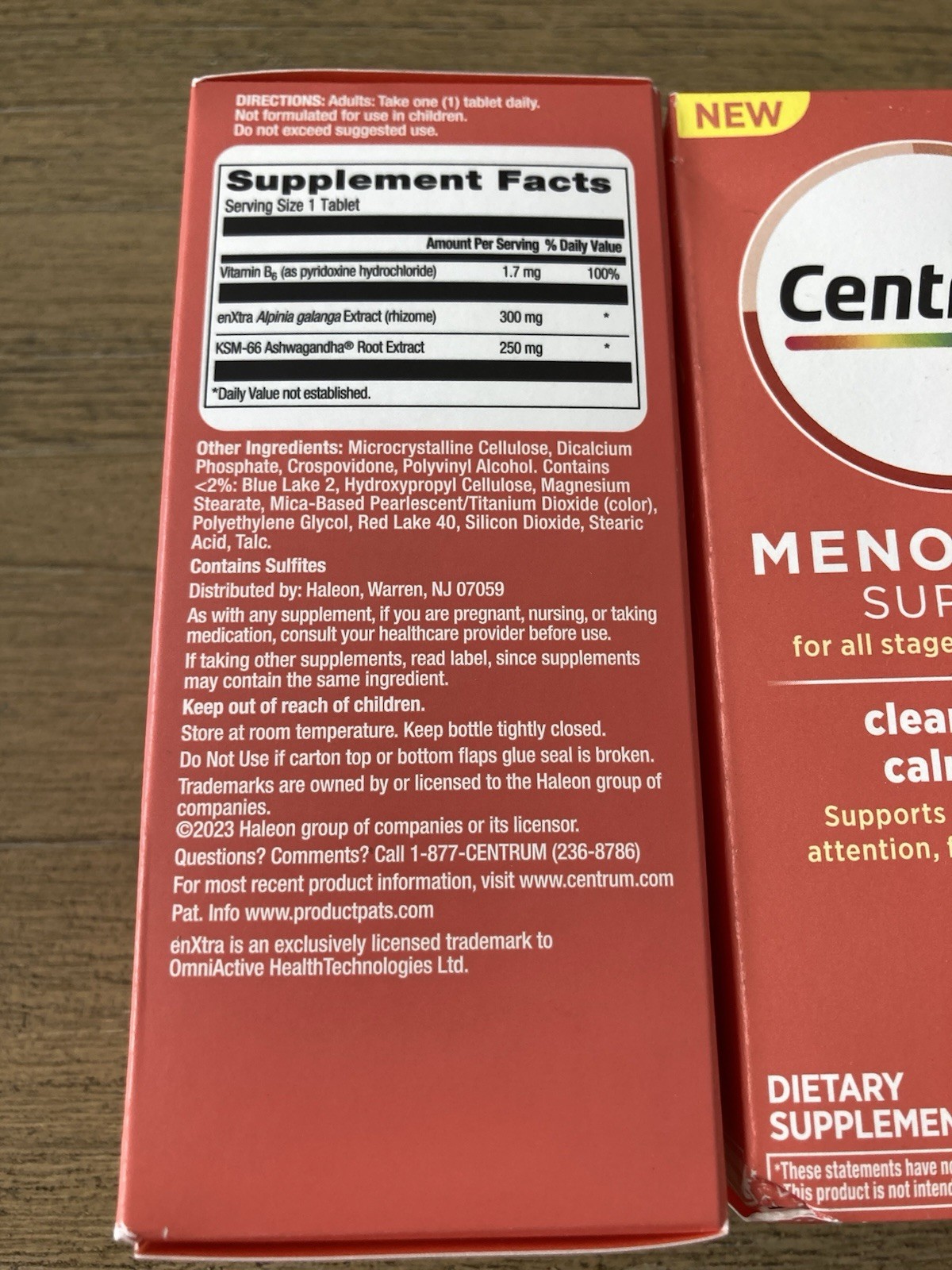 3 NEW Centrum Menopause Support Complete Multivitamin Clear Mind Exp: 05-2026