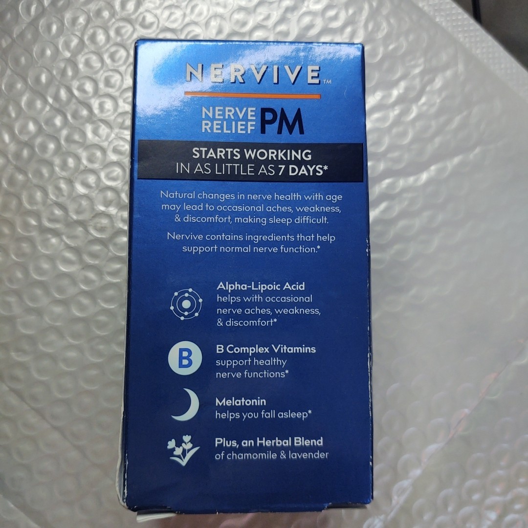 Nervive Nerve Relief PM New Sealed 30 ct Exp 08/26