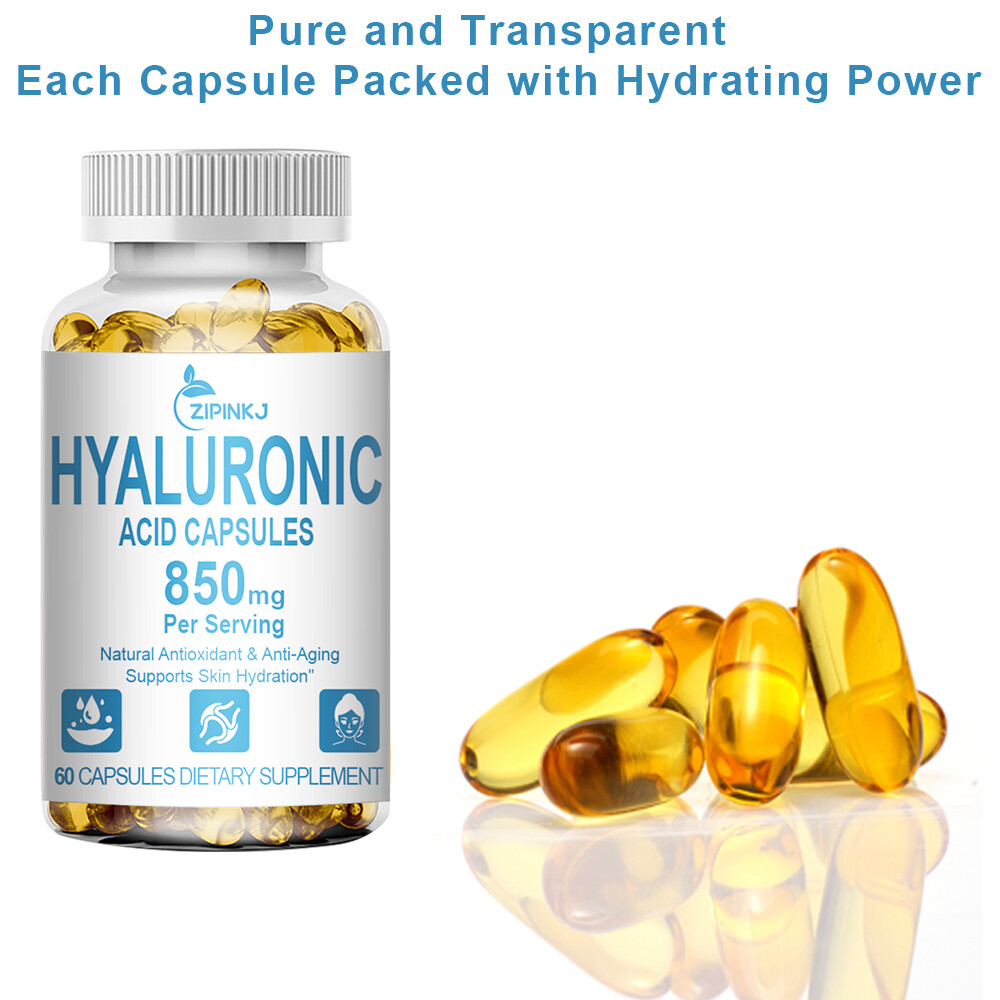 Hyaluronic Acid with MSM | 850 mg | 360 Capsules | Non-GMO | Joint Support