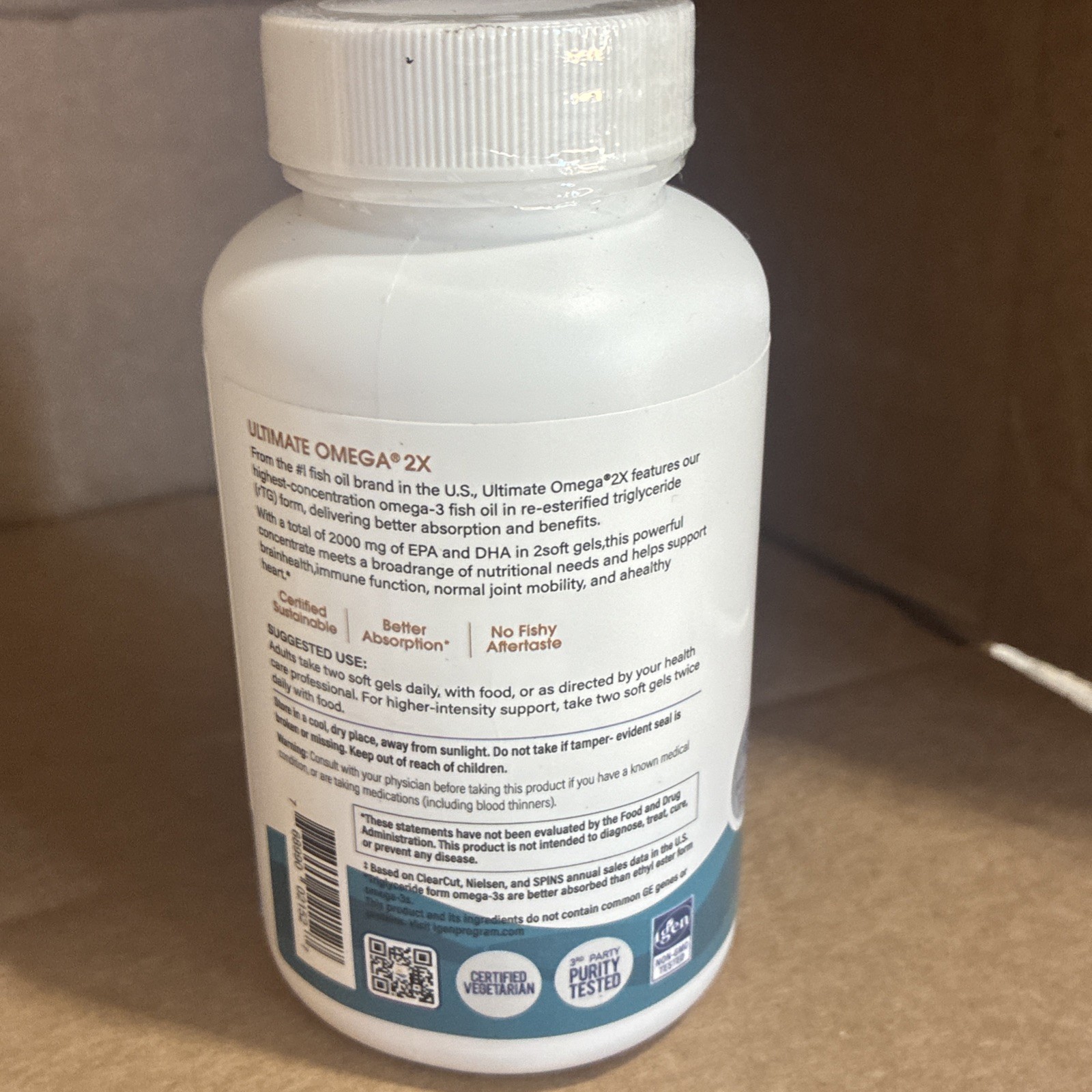 Nordic Naturals Ultimate Omega 2X Supplement – 120 Sofgels