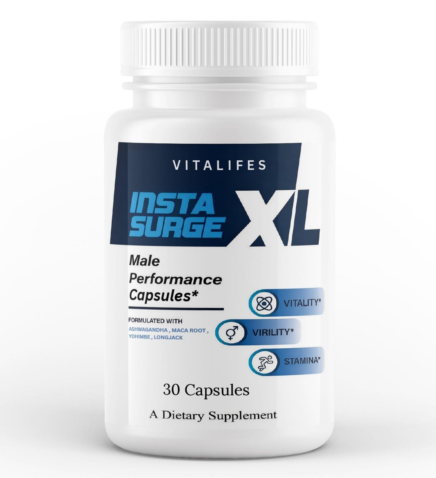 (2 Pack) Insta Surge XL Capsules for Men – InstaSurge XL Supports Stamina 30ct