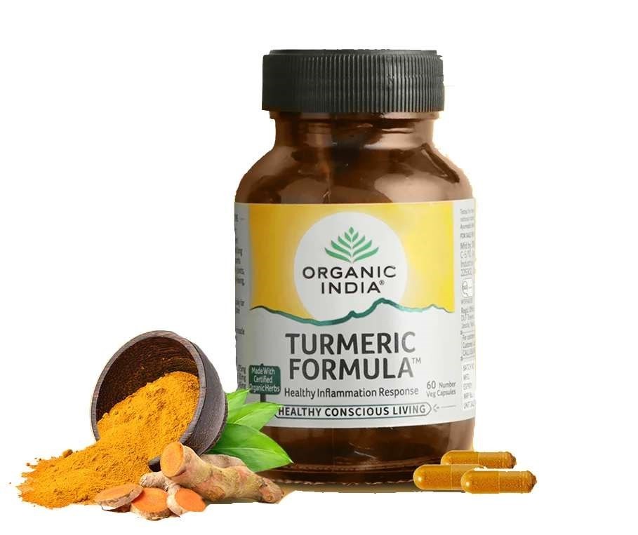Turmeric Formula Organic India OFFICIAL USA 5 Bottles 300 Caps Immunity