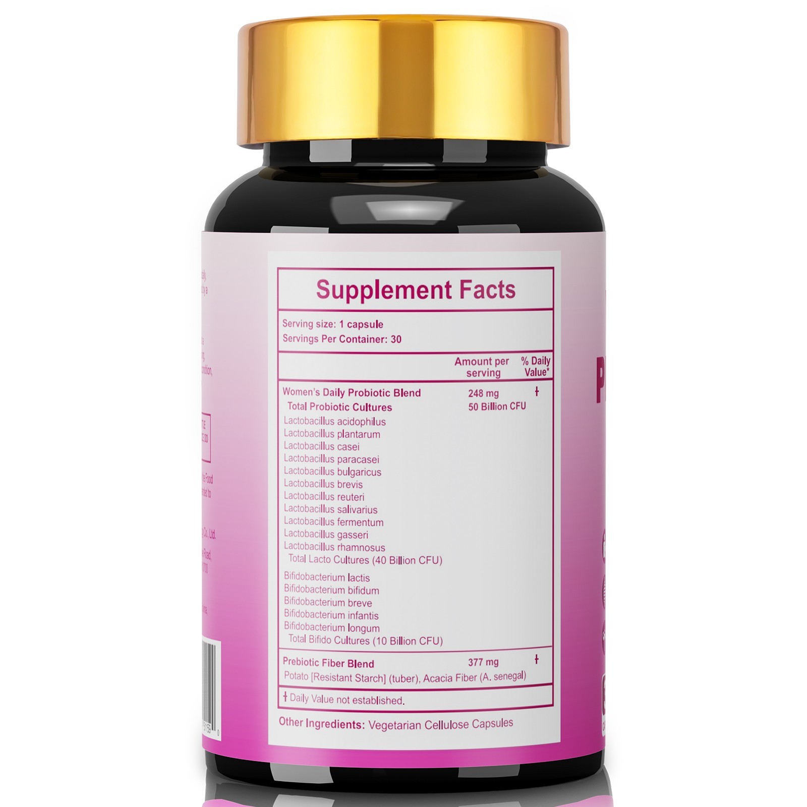 Women’s Probiotics 50 Billion CFU 16 Probiotic Strains Digestive, Vaginal Health