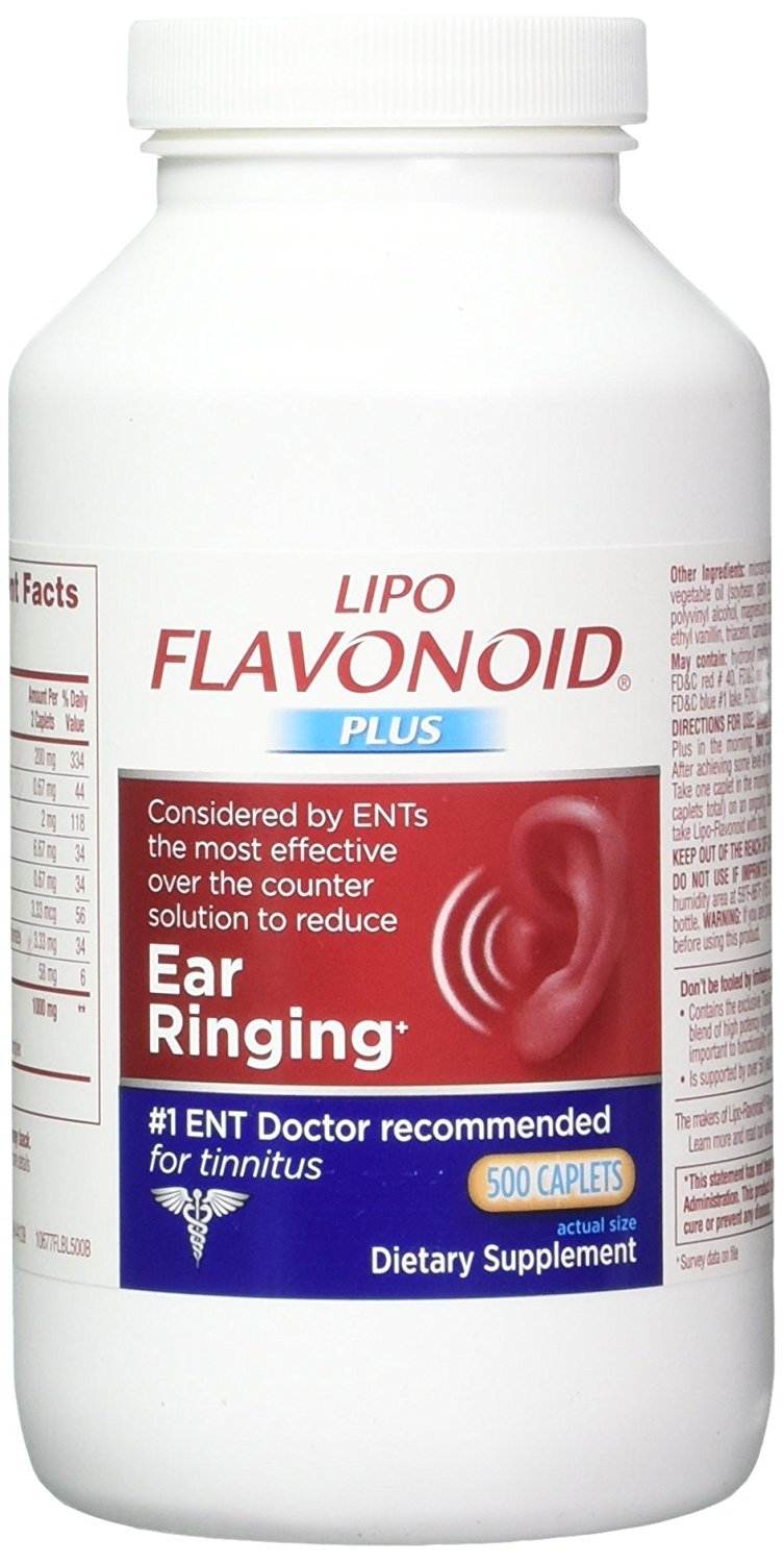 Lipo-Flavonoid Plus Ear Ringing Caplets 500 Count