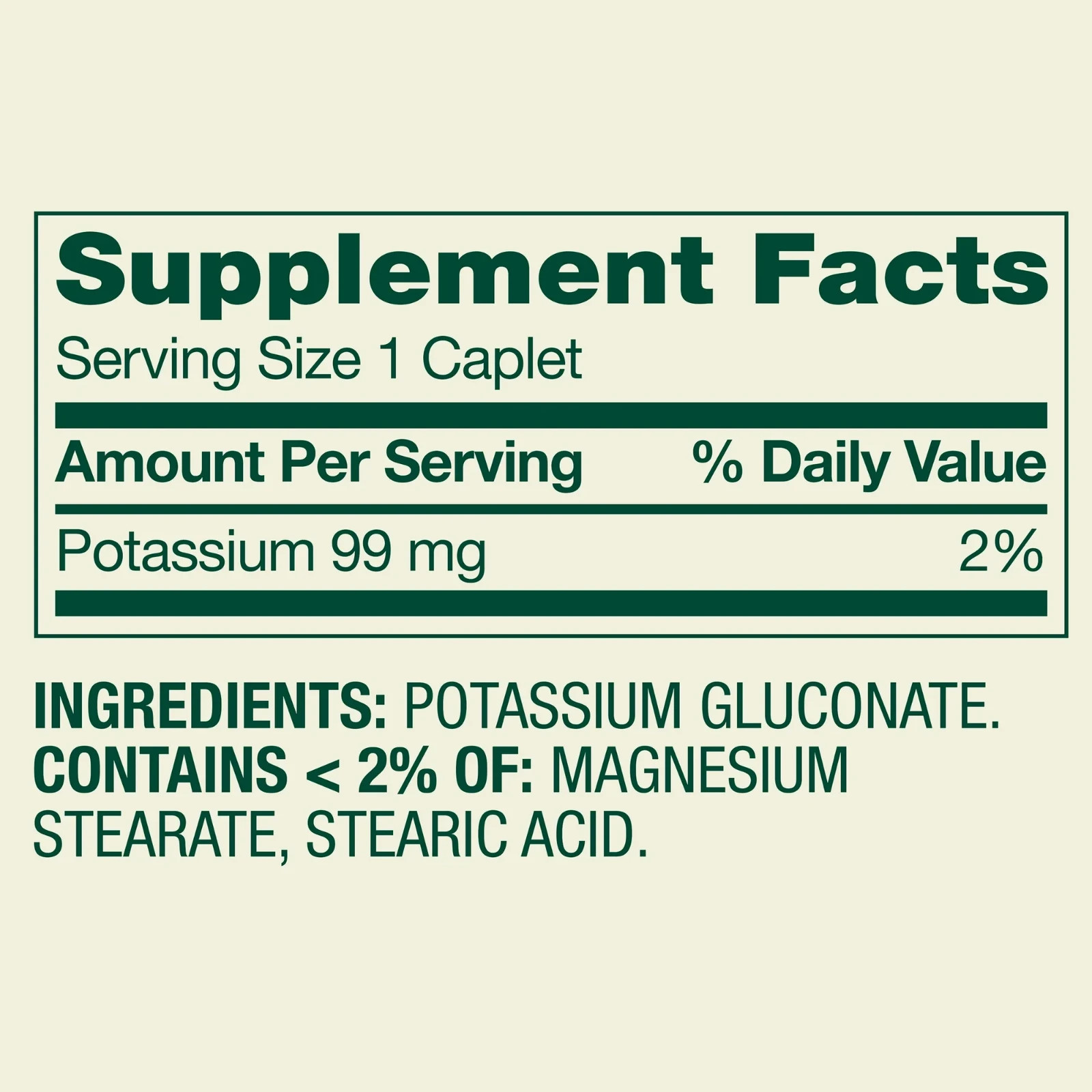 Spring Valley Potassium Caplets Dietary Supplement Value Size, 99 mg, 500 Count