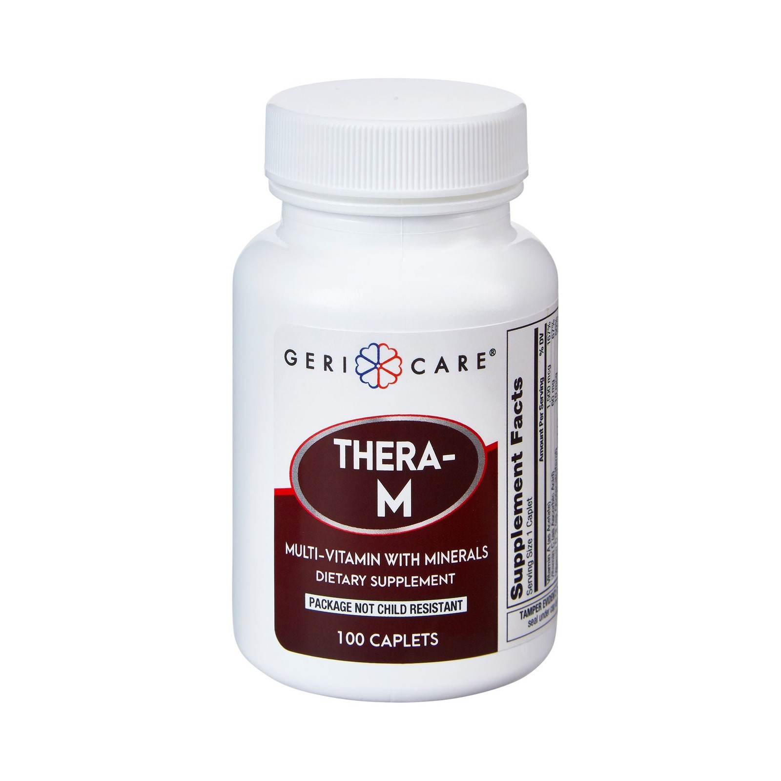 Geri-Care Multivitamin Tablet 621-01-GCP 1 Bottle 100 per Bottle