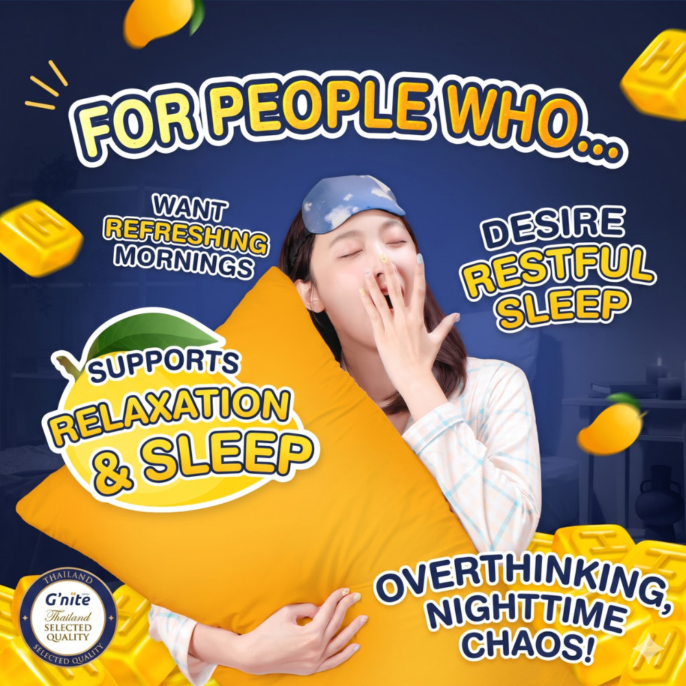 HandyHerb G’nite Gummy Mango 15 Packs Sleep Aid Supplement Reishi Chamomile