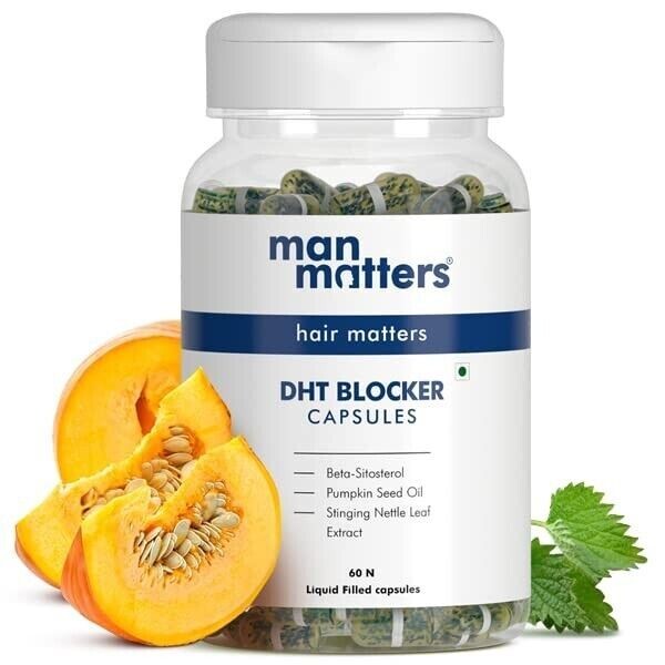 Man Matters Hair Matters DHT Blocker Capsules – 60 Days Pack