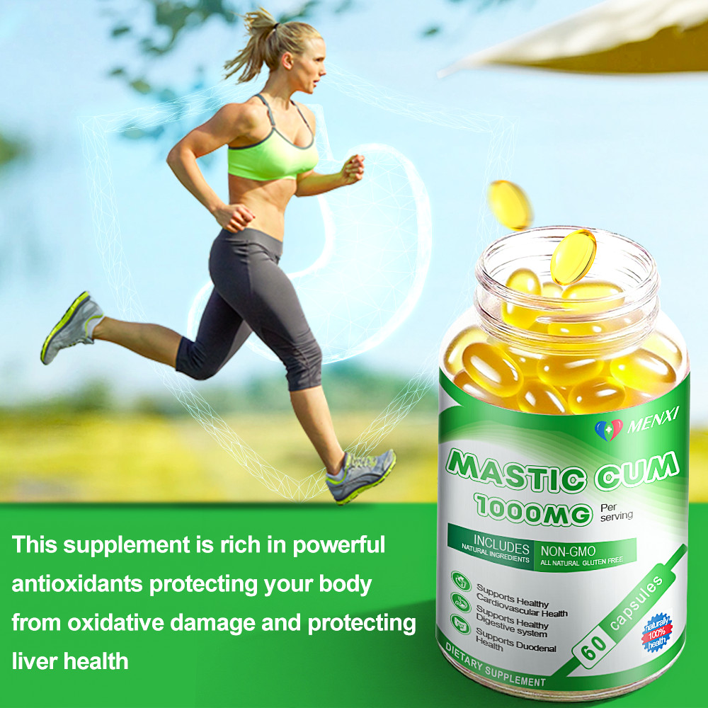 Natural Mastic Gum Supplement 1000mg, Supports Digestive & Cardiovascular Health