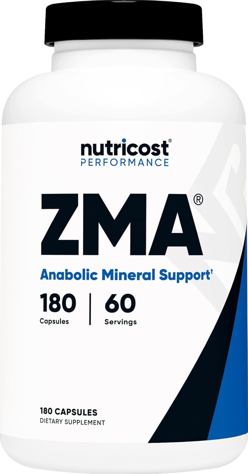 ZMA 180 Capsules – Non-Gmo and Gluten Free ZMA Supplement