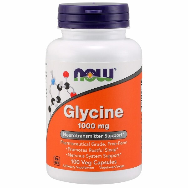 Glycine 1000 mg 100 Caps By Now Foods