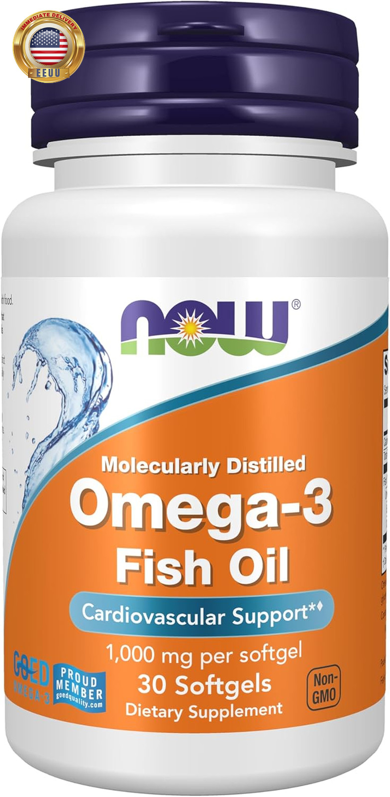 Supplements, Omega-3 180 EPA / 120 DHA, Molecularly Distilled, Cardiovascular Su
