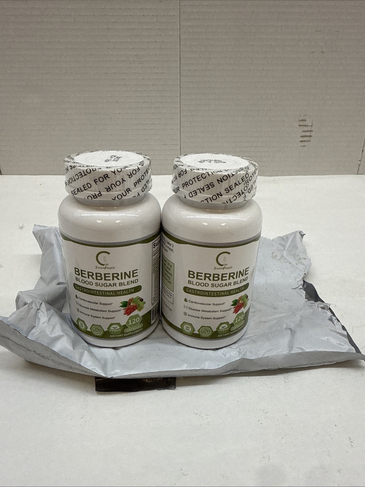 Blood Sugar Blend Capsules Berberine Cinnamon 20 Herbs Complex 120 Pills 2 Pack