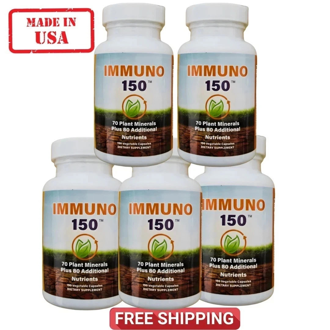 5 Pack Immuno 150 Ultimate Multivitamin Immune Booster 150 Capsules